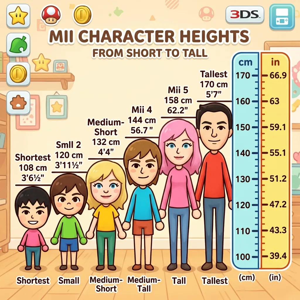 Mii Real Height Conversion
